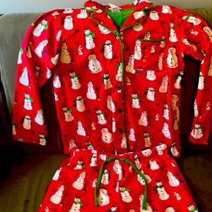 Munki Munki Snowman pajamas Medium